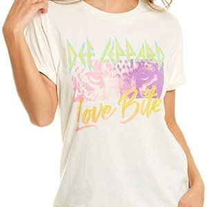 Chaser Def  Leppard Love Bites Cloud Jersey Tee Au Lait